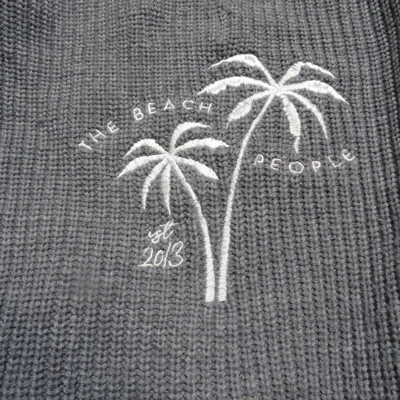The Beach People Sweater Cardigan Gray Size M/L - Picture 4 of 4